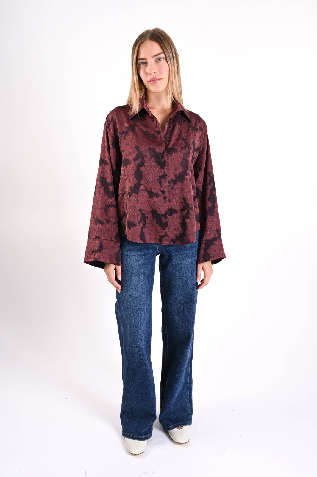 Myastreet Jeans Svasati Blu Medio - Pantaloni Denim Vita Alta Donna