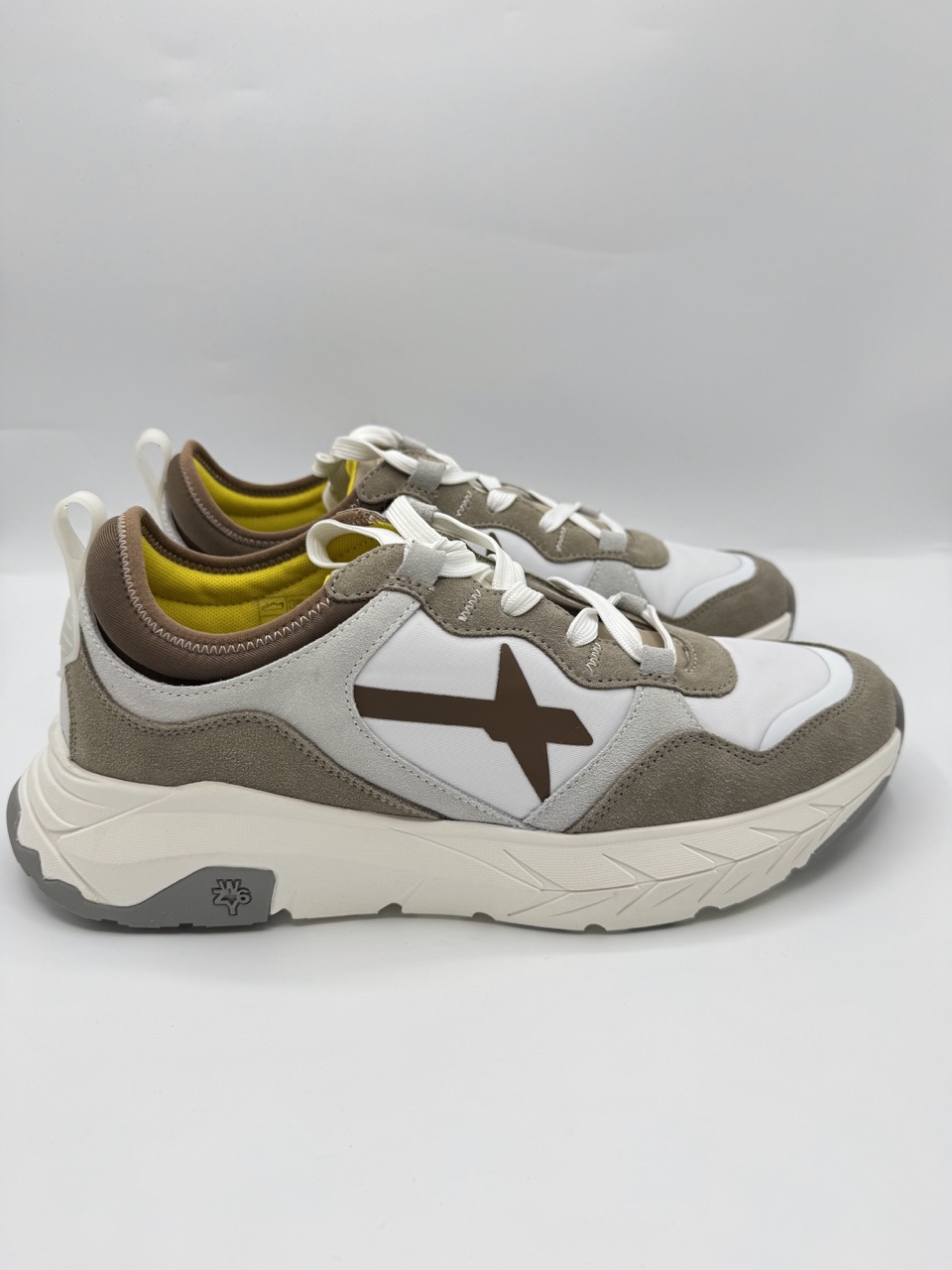 Sneakers Uomo W6YZ NEXT Taupe White Chestnut – Calzature Sportive - Foto 3