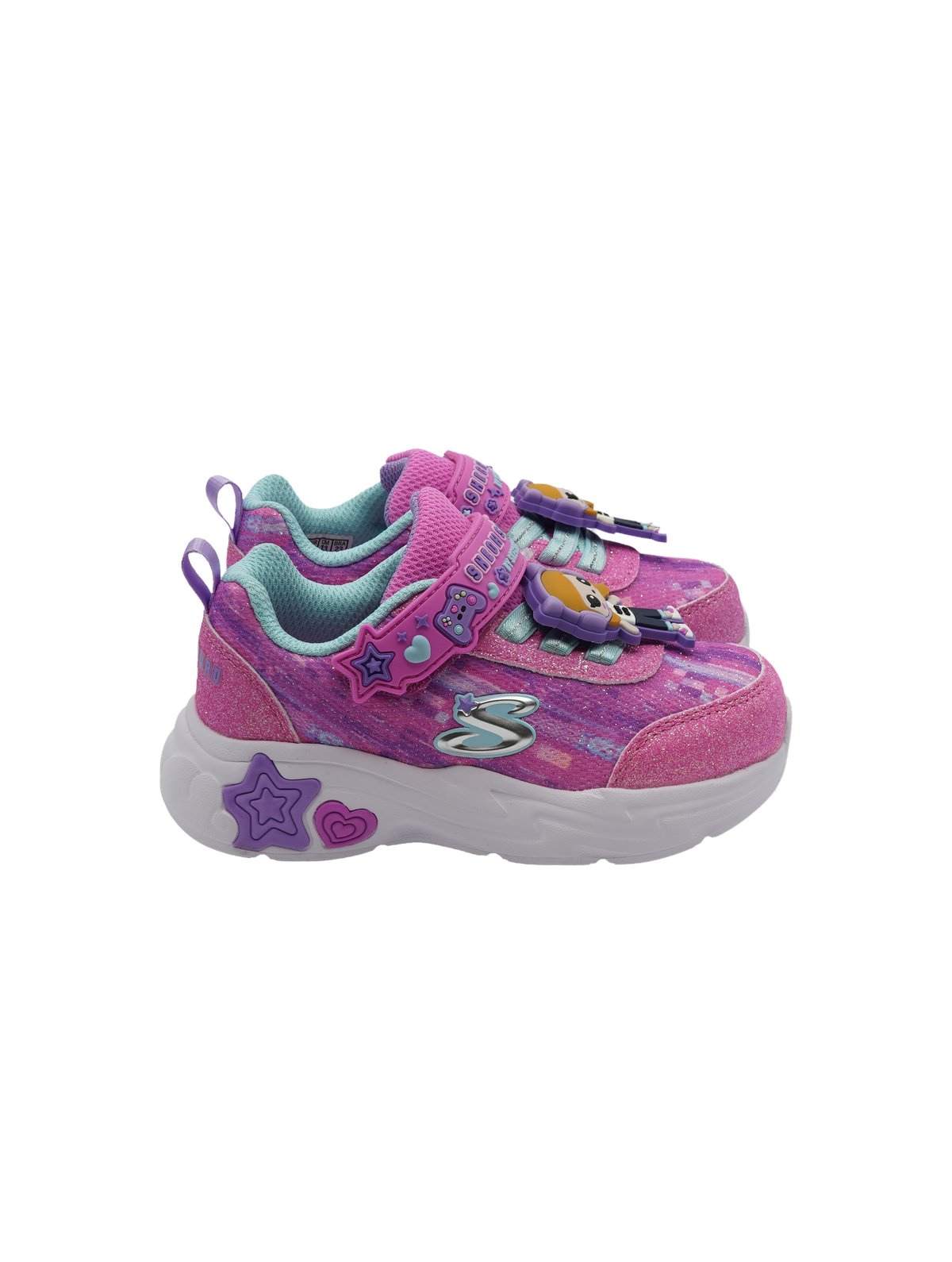 Skechers Skech Squad Sneakers Bambina Pink Multi 302214N/PKMT - Foto 2