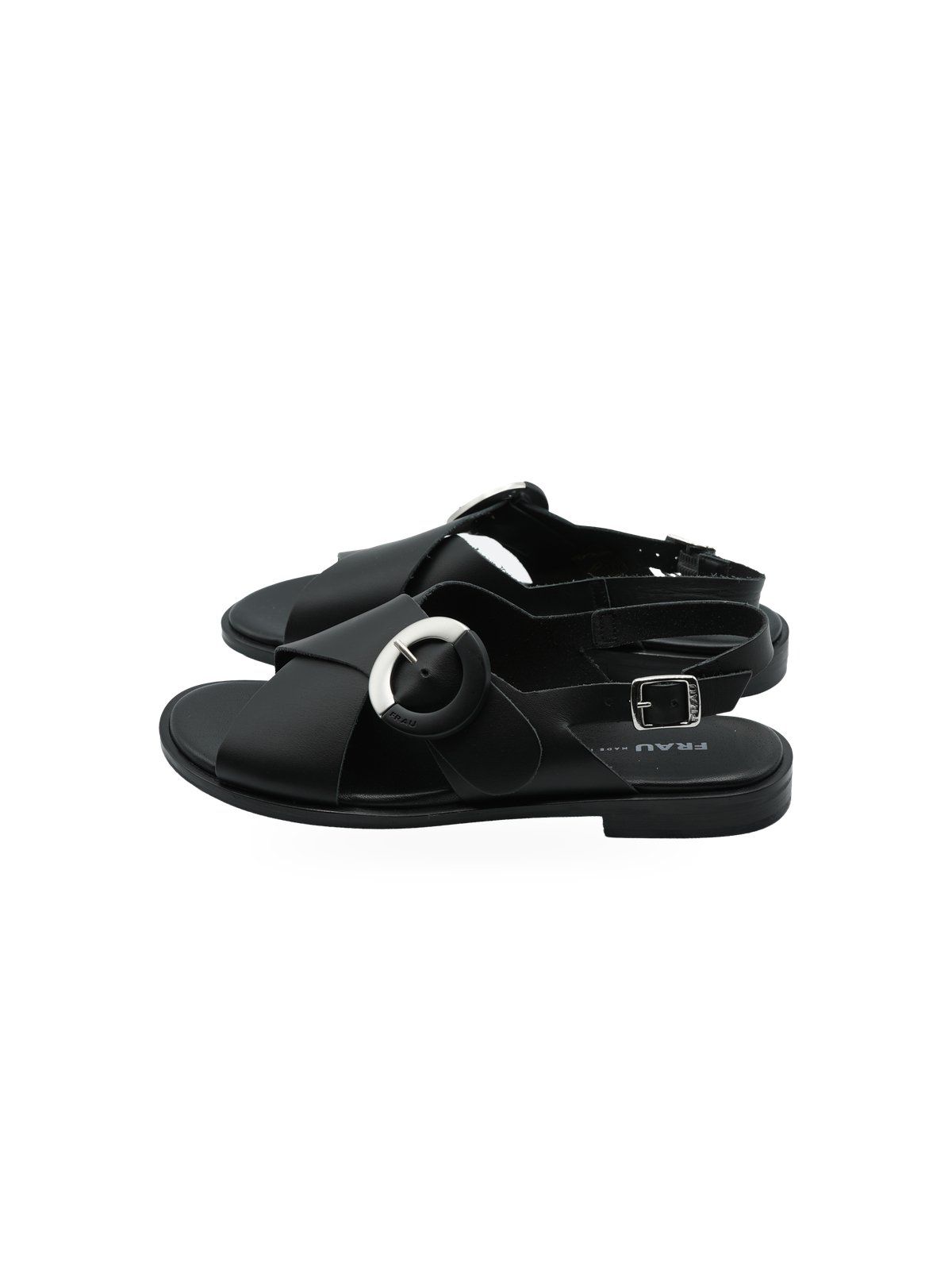 Sandalo Frau Donna Nero in Pelle 85P6119 - Foto 4