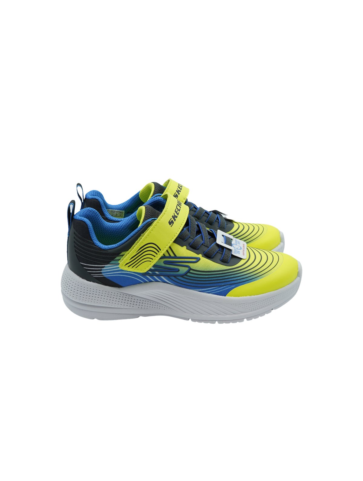 Skechers Micro Spec Advance Yellow Blue - Sneakers Bambino - Foto 2