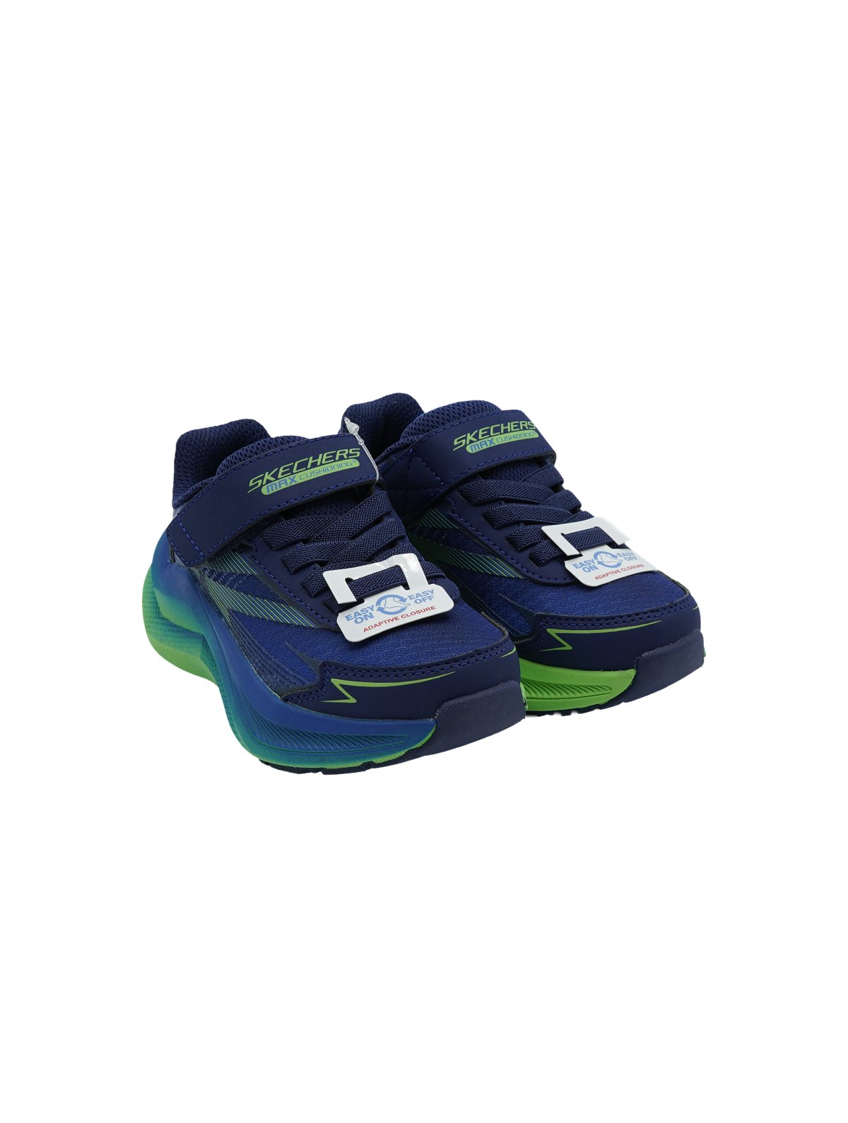 Skechers Max Cushioning Ascender Navy Lime - Scarpe Bambino
