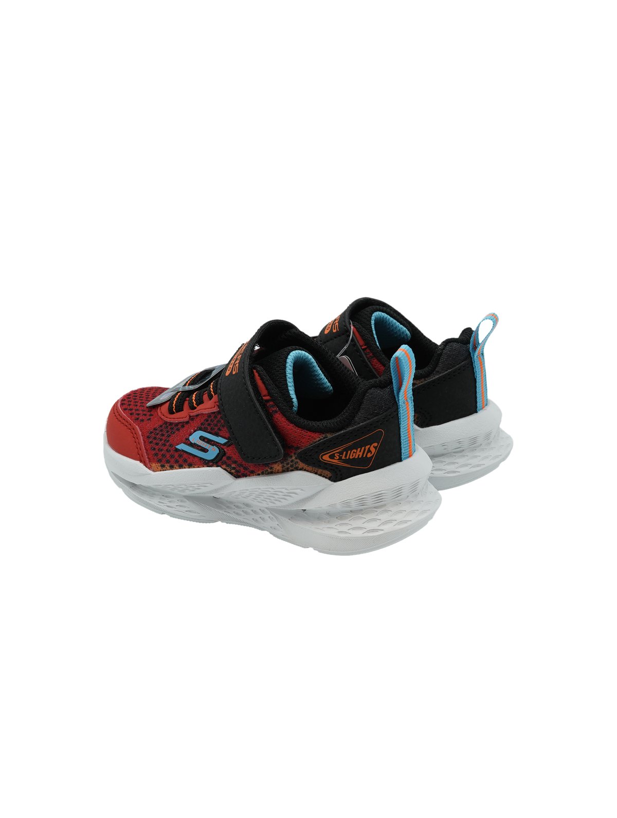 Skechers Meteor Light 2.0 Red Black - Sneakers LED Bambino - Foto 4