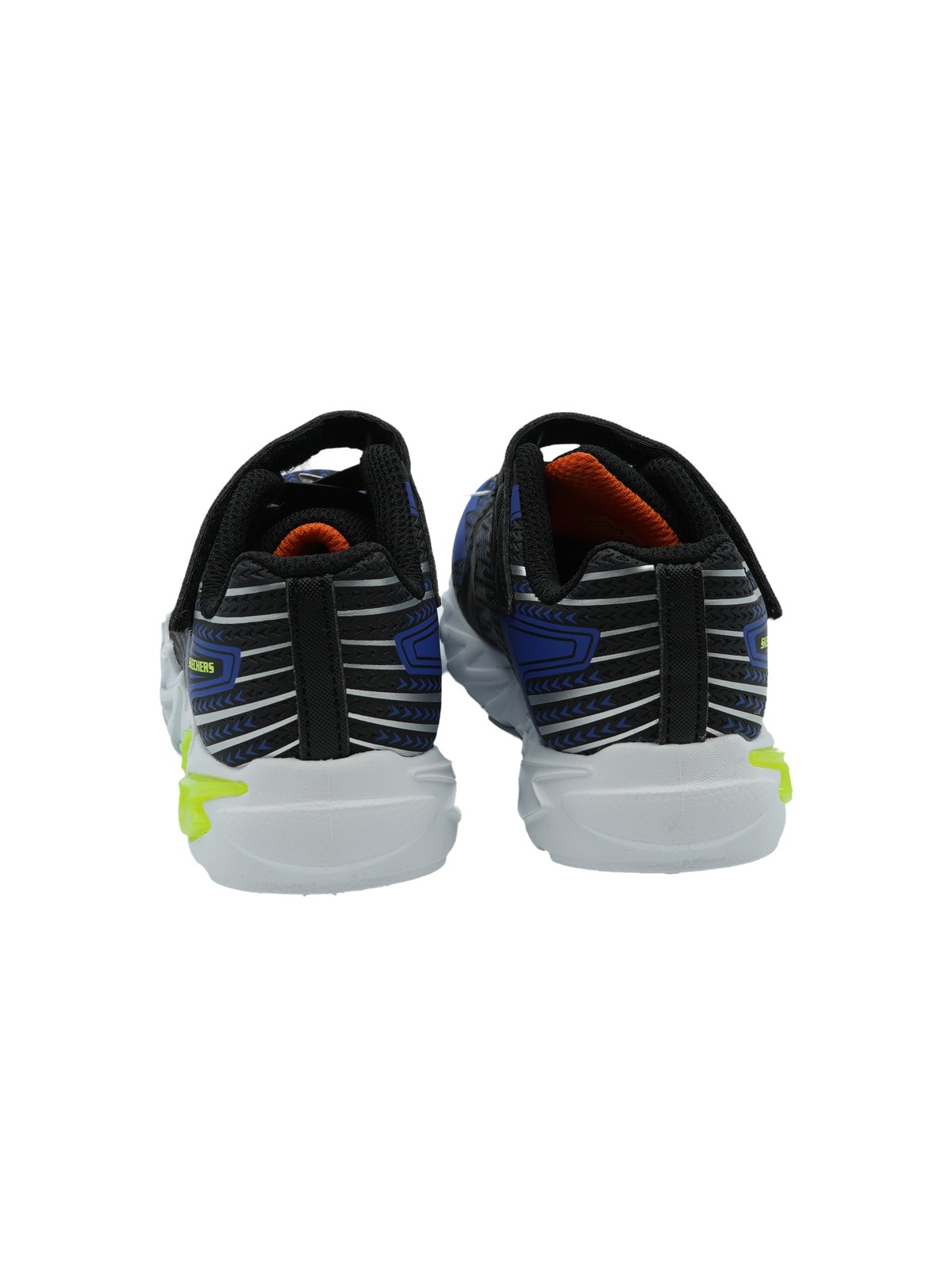 Skechers Flex Glow Bolt Sneakers Bambino Black Blue 400138N - Foto 3