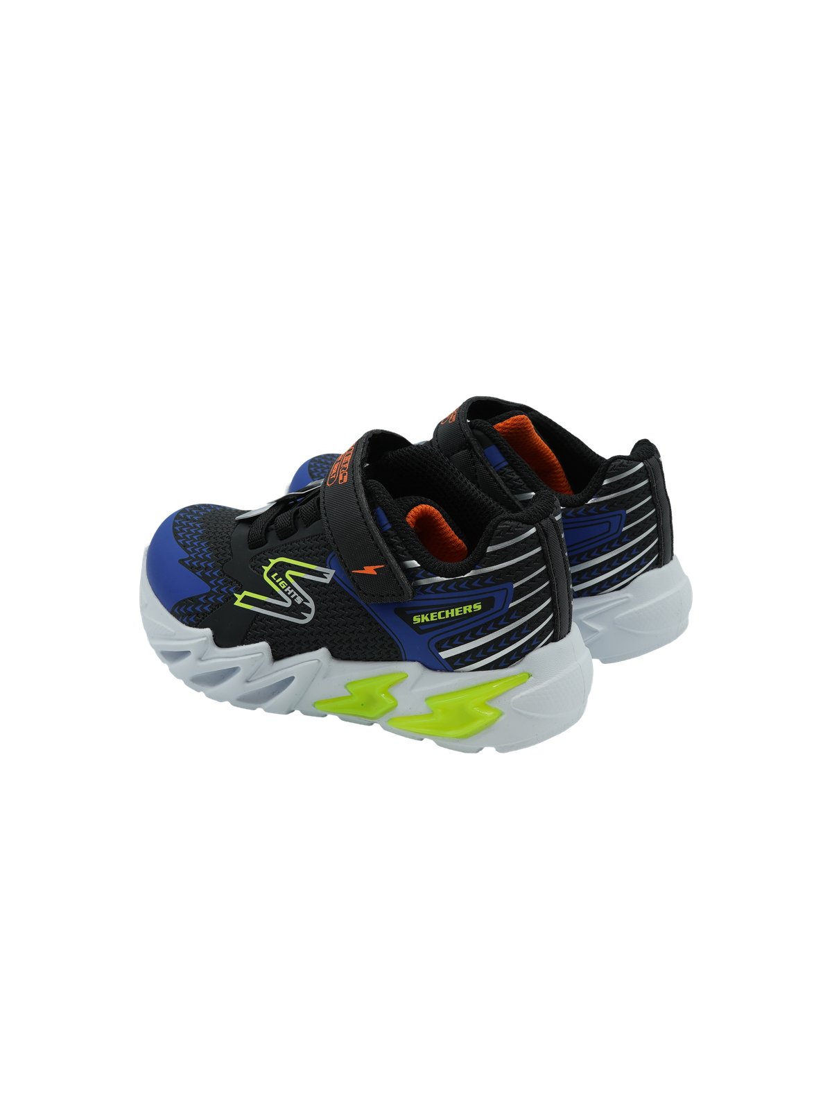 Skechers Flex Glow Bolt Sneakers Bambino Black Blue 400138N - Foto 4