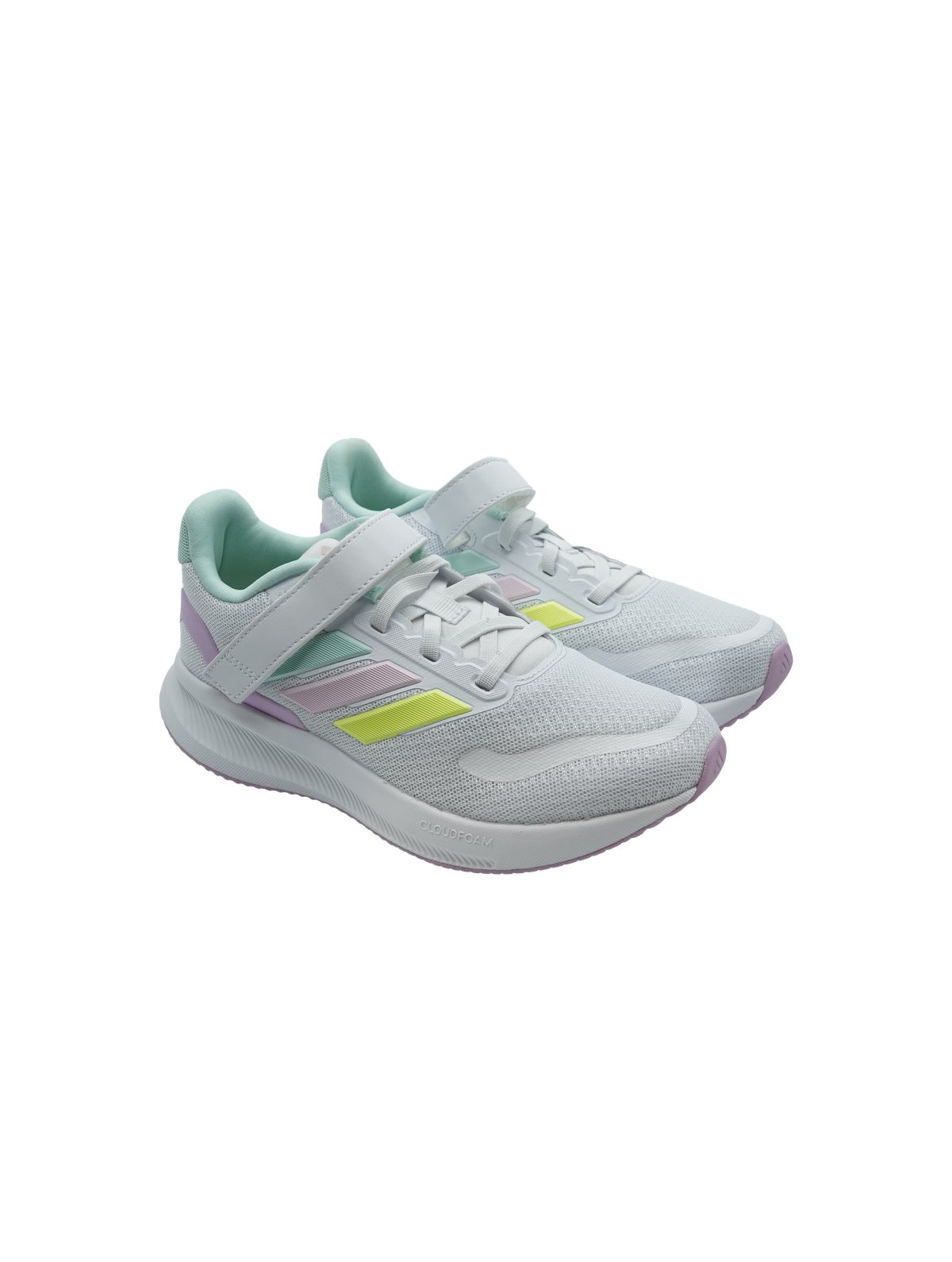 Adidas Run Falcon 5ELC Junior Yellow Purple - Sneakers Running