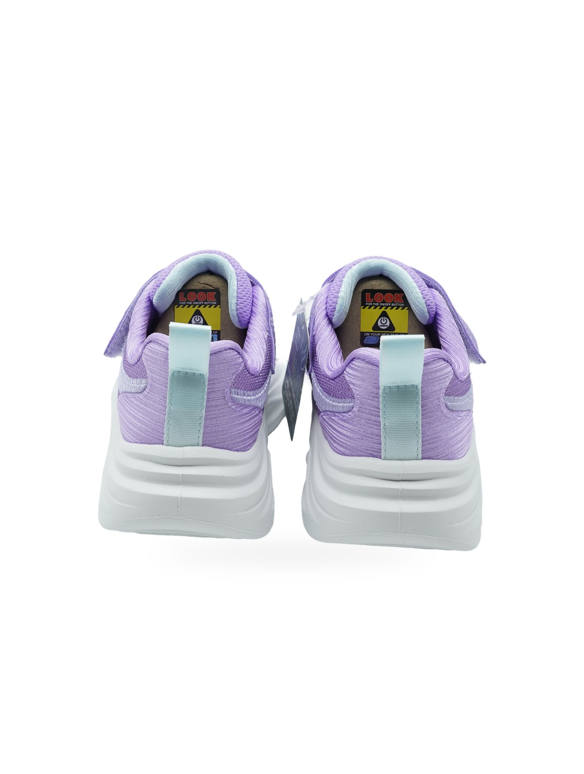 Skechers Sola Glow 2.0 Sneakers Bambina Lavanda con Velcro - Foto 3