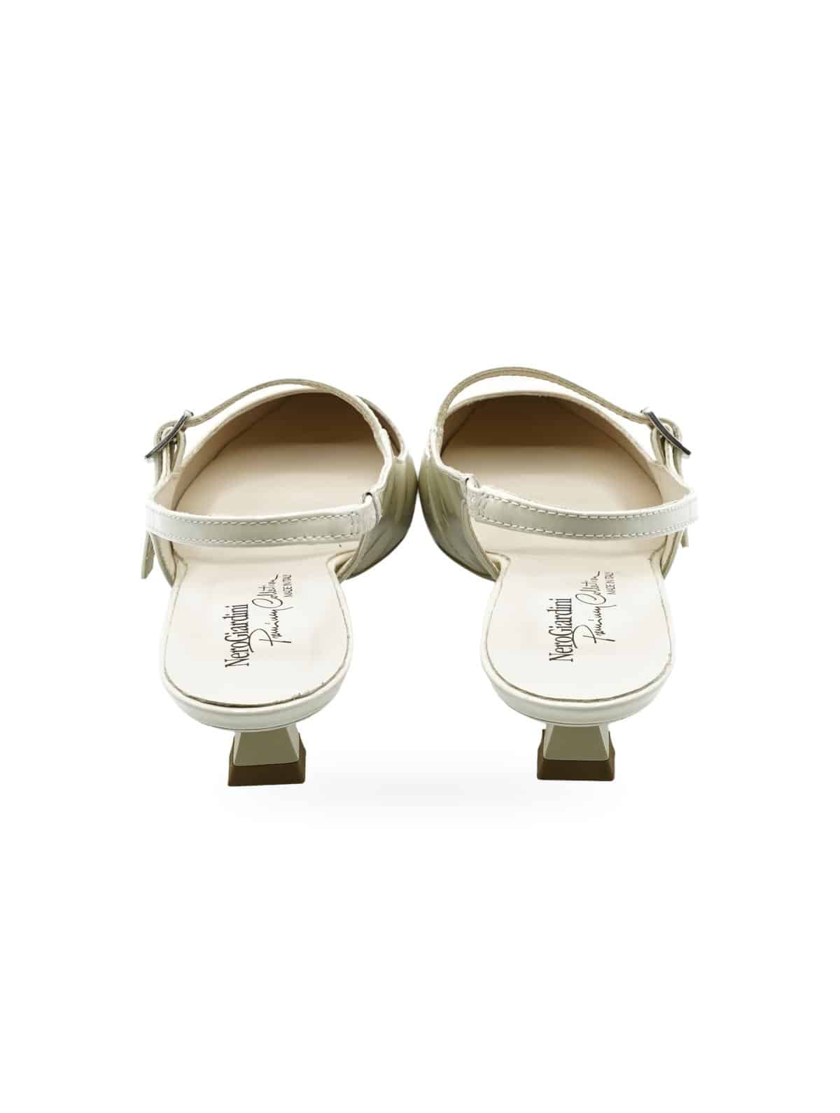 Nero Giardini Vernice Latte - Slingback Eleganti Donna - Foto 3