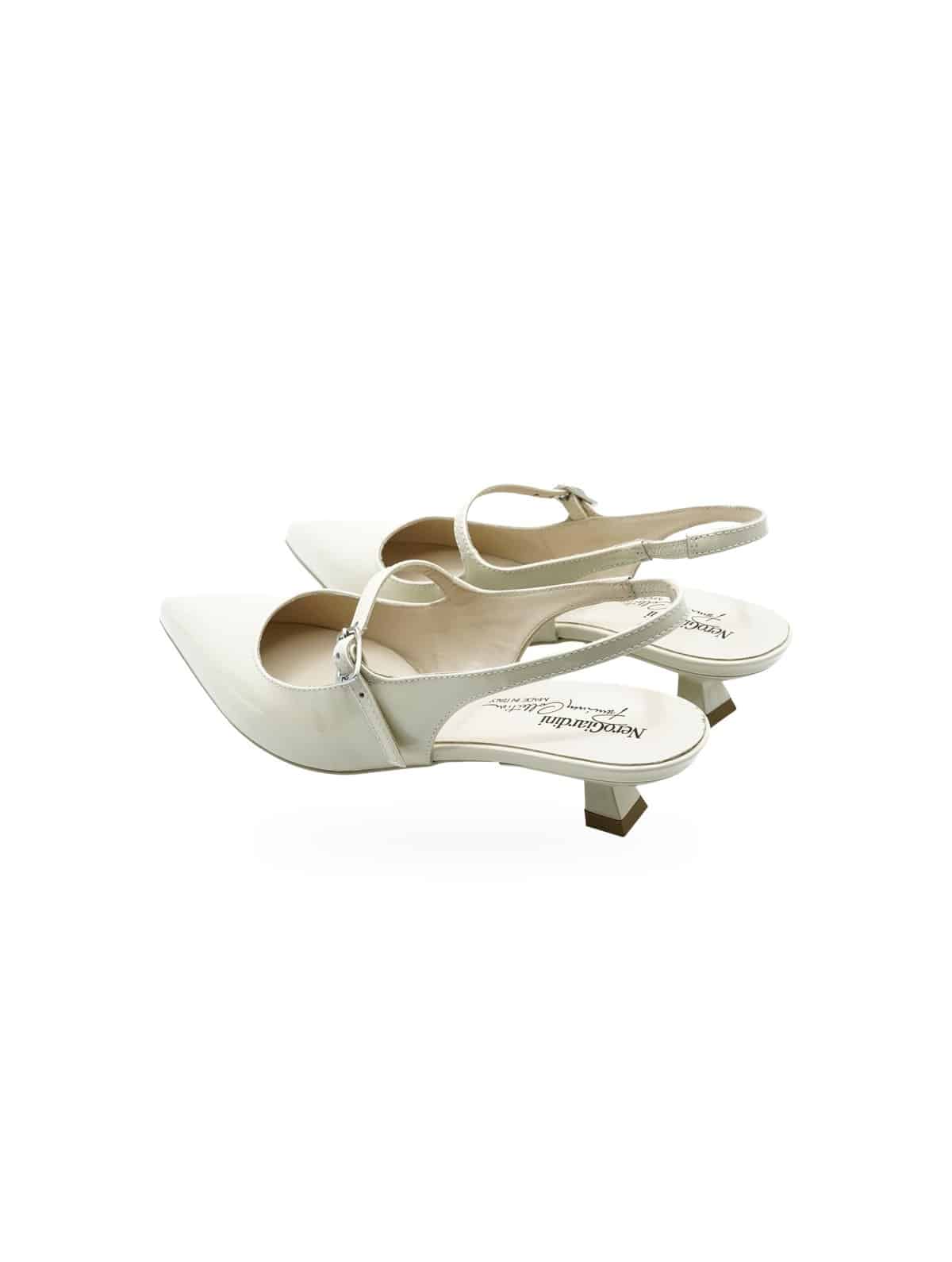 Nero Giardini Vernice Latte - Slingback Eleganti Donna - Foto 4