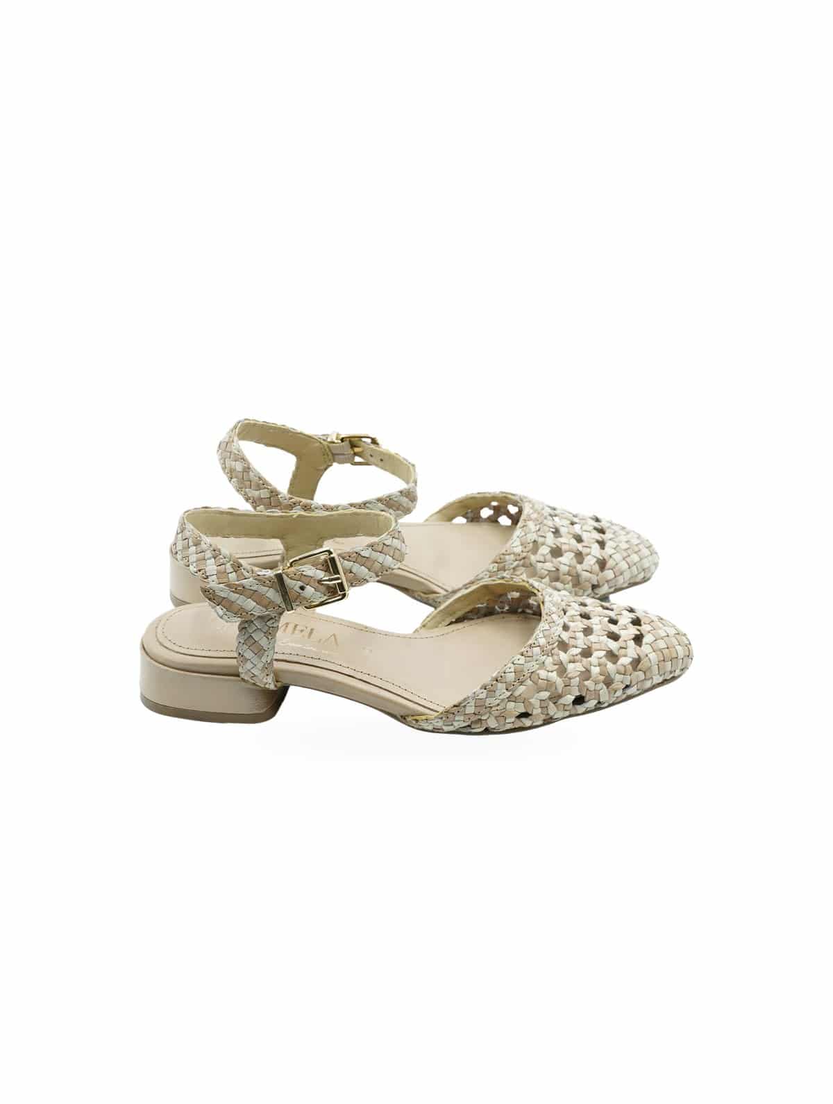 Carmela Shoes Ballerine Intrecciate Beige ZPIEL NUDE 8447393327680 - Foto 2