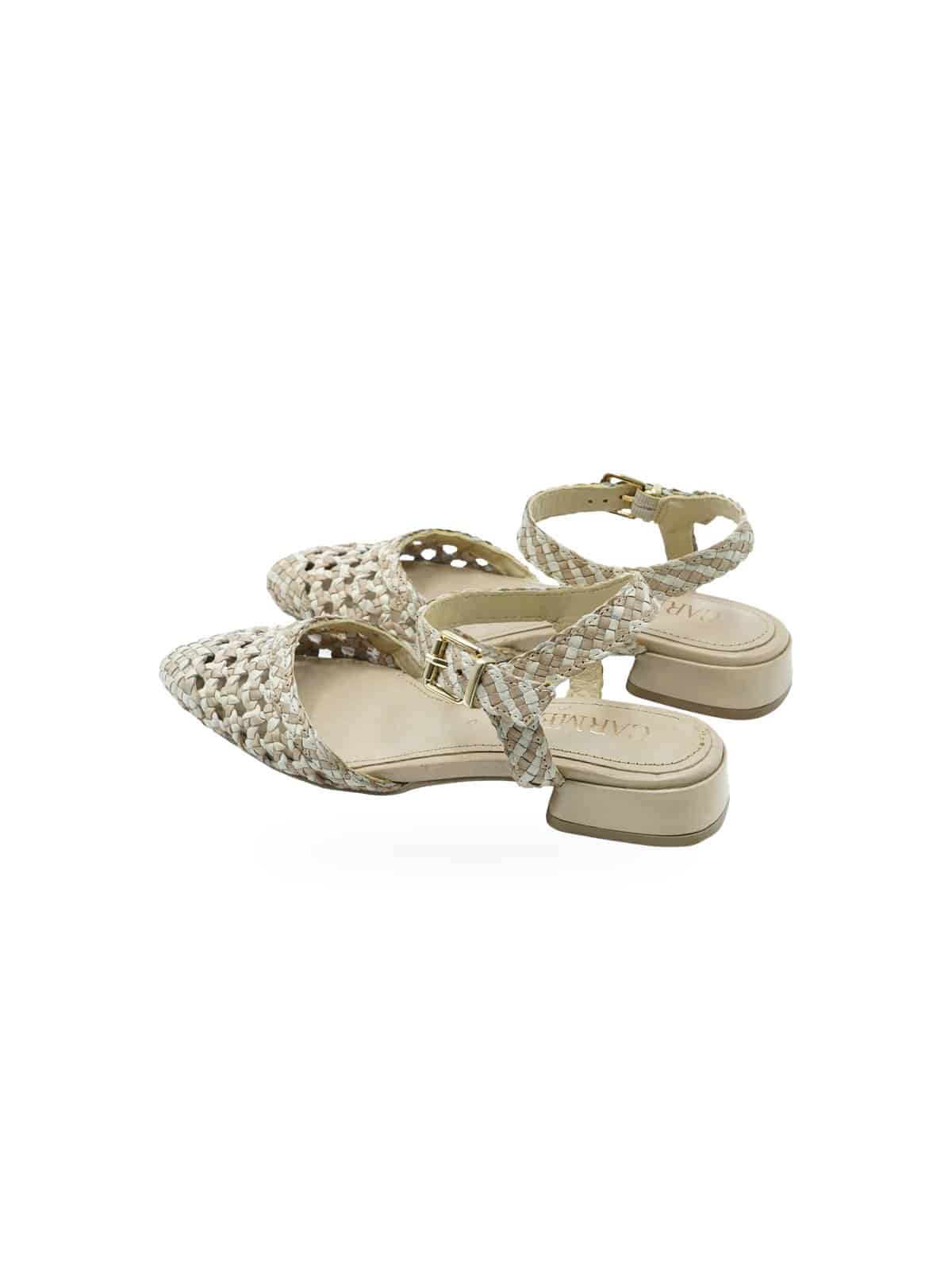 Carmela Shoes Ballerine Intrecciate Beige ZPIEL NUDE 8447393327680 - Foto 4