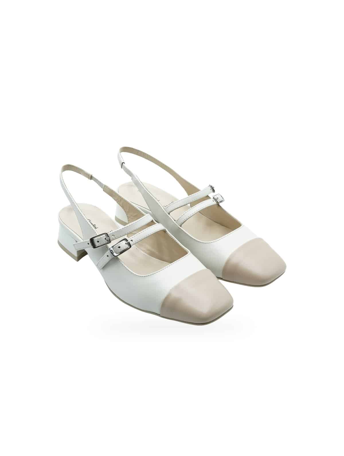 Nero Giardini Armenia E61552D Décolleté Slingback Cipria Pelle