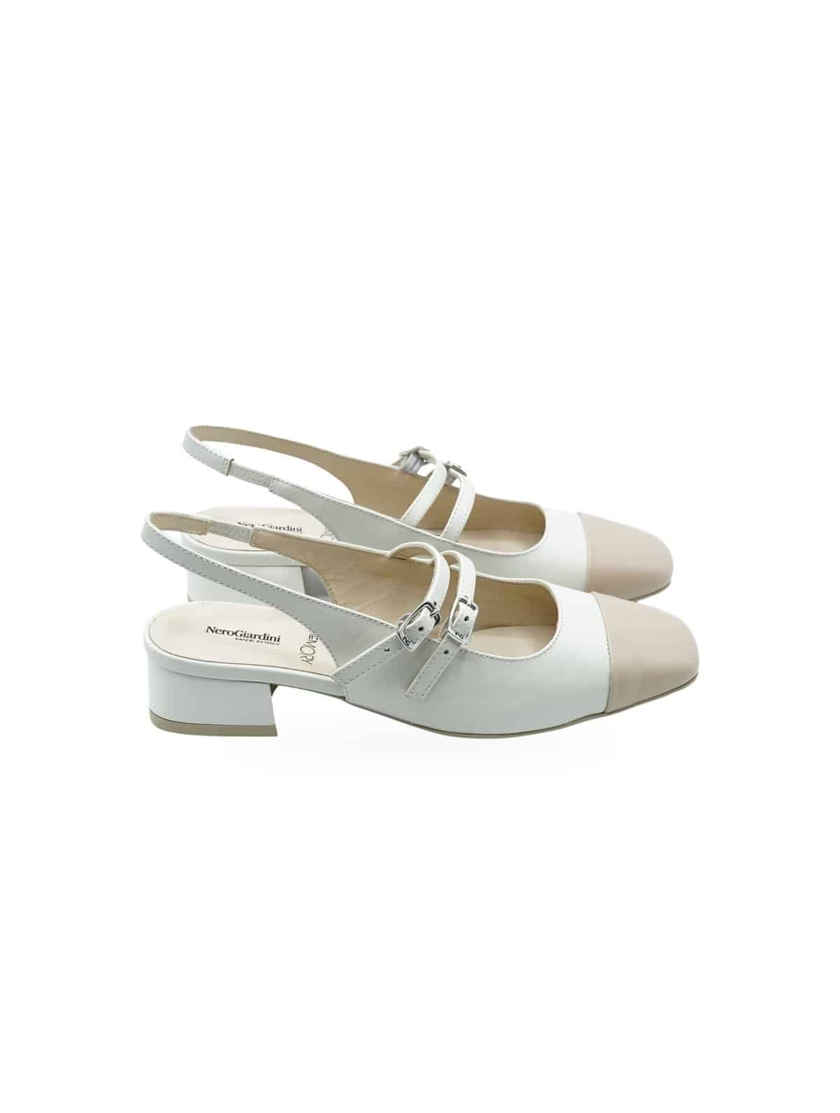 Nero Giardini Armenia E61552D Décolleté Slingback Cipria Pelle - Foto 2