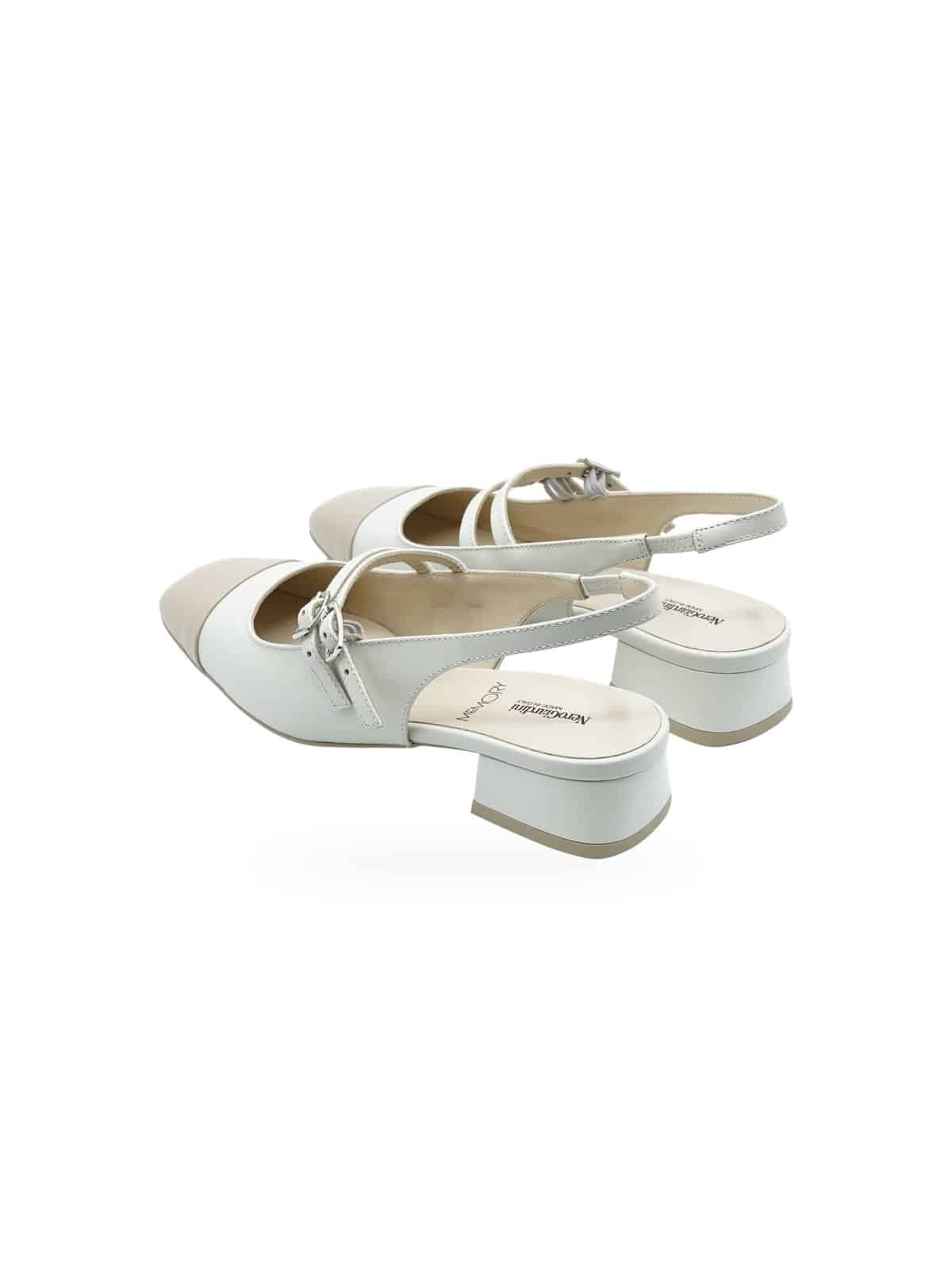 Nero Giardini Armenia E61552D Décolleté Slingback Cipria Pelle - Foto 4