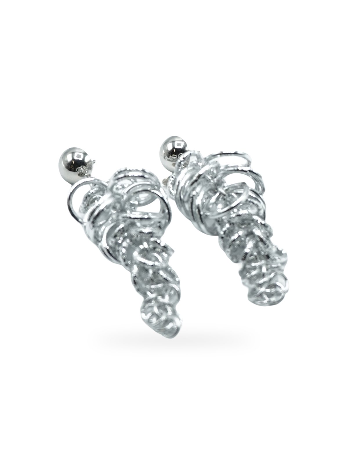 Orecchini Sodini Spirale Argento - Eleganza Italiana Cerimonia