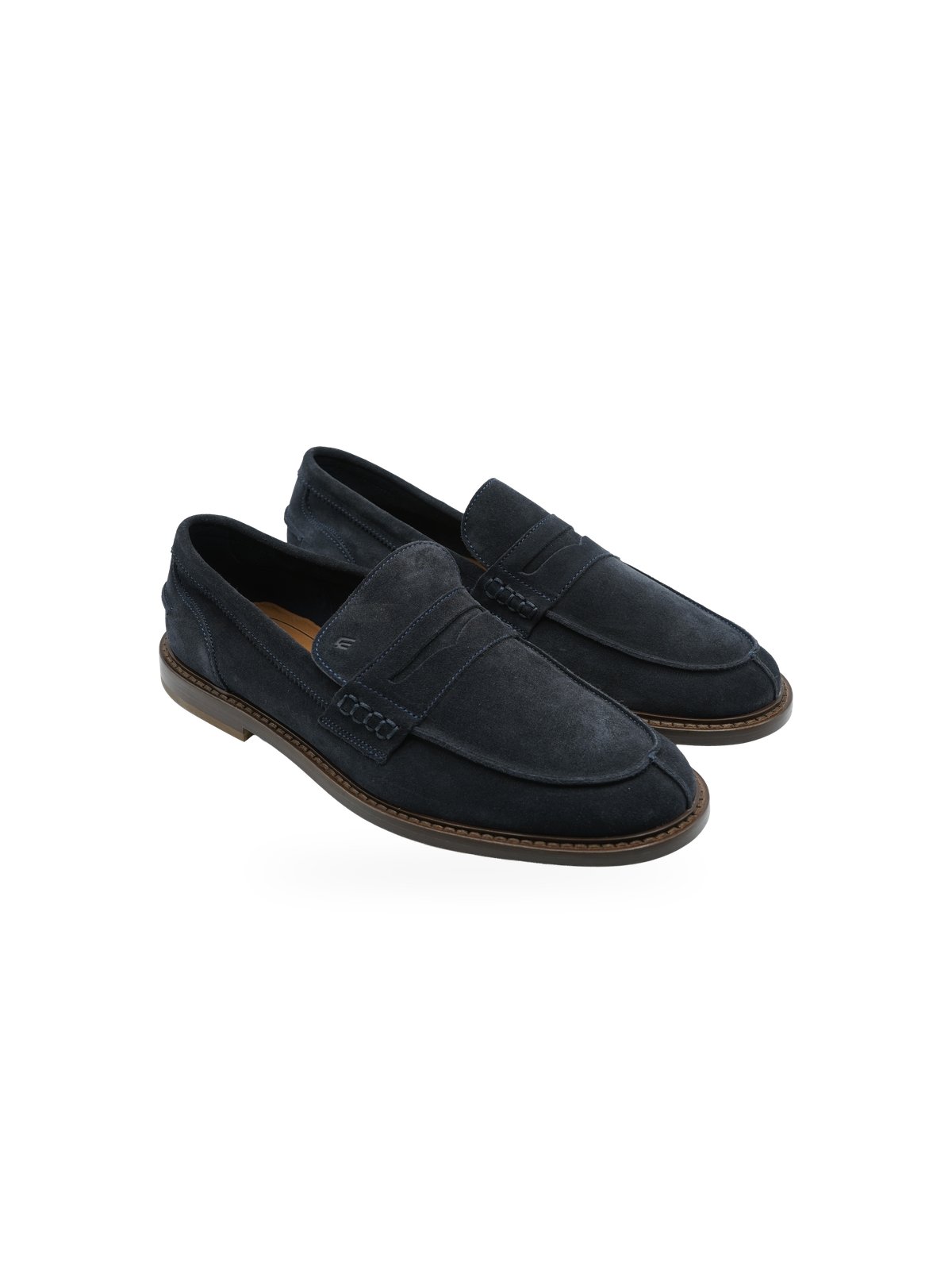 Frau Mocassino Blu Scamosciato - Scarpe Eleganti Uomo