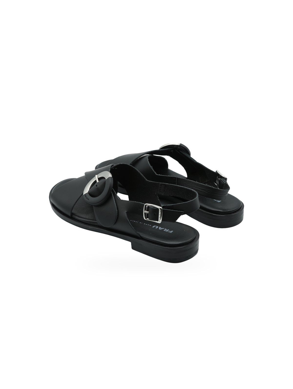 Sandalo Frau Donna Nero in Pelle 85P6119 - Foto 5