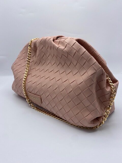 Maxi Pochette Twist Vivienne D Rosa in Ecopelle Intrecciata - Foto 2