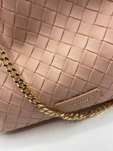 Maxi Pochette Twist Vivienne D Rosa in Ecopelle Intrecciata - Foto 4