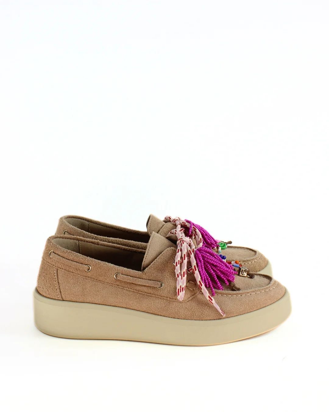 Mocassino Boat Charm Pink - méliné