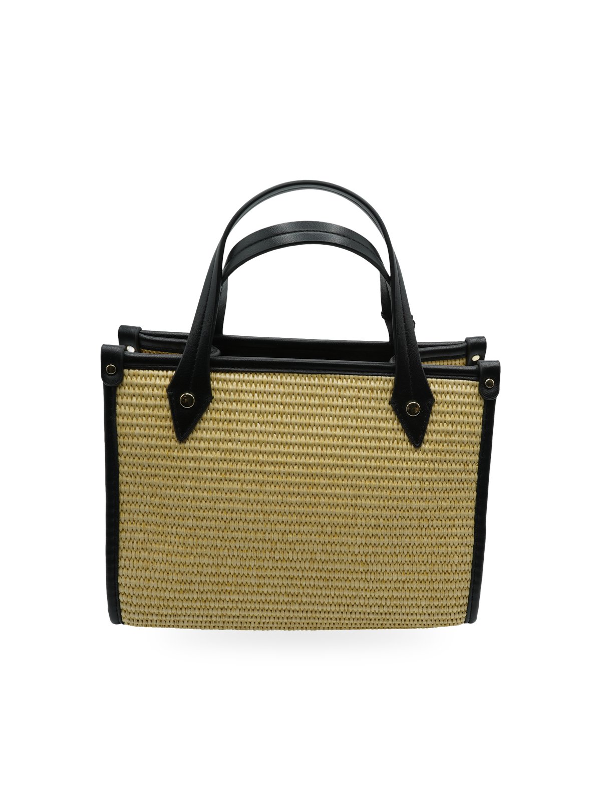 Tosca Blu Borsa Piccola Rafia Beige e Pelle Nera TS26BB191 - Foto 3
