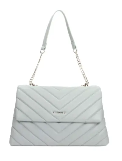 Borsa a Spalla Donna Vivienne D Soft Trapuntata Azzurro – Ecopelle