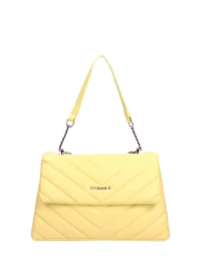 Mini Bag Donna Vivienne D Soft Trapuntata Giallo – Ecopelle