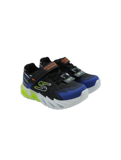 Skechers Flex Glow Bolt Sneakers Bambino Black Blue 400138N
