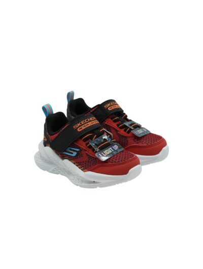 Skechers Meteor Light 2.0 Red Black – Sneakers LED Bambino