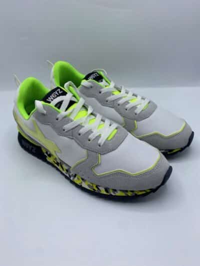 Sneakers Uomo W6YZ Jet-M White Yellow Fluo – Scarpe Sportive Bianche