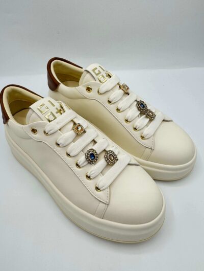 Sneakers Donna Giopiu con Pietre Brillanti – DPT ZAT50 Lacci Strass