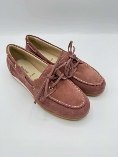 Mocassino Donna Nero Giardini Velluto Rosa Antico – Eleganza Italiana