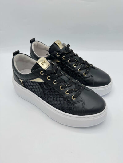 Sneakers Donna Nero Giardini Guanto Nero – Calzature Sportive Eleganti