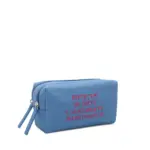 Trousse Le Pandorine con scritta colore azzurro