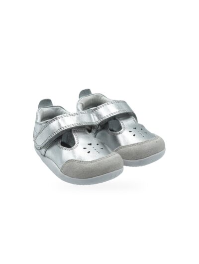 Bobux Scarpine Primi Passi Silver Velcro Bambina IXPRUE