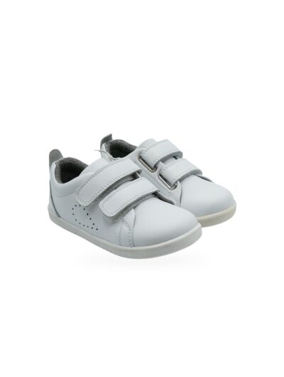 Bobux Grass Court Sneakers Bianche Bambina con Velcro
