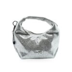 MBRC Borsa Mano Rettile Argento - Eleganza Metallizzata