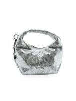 MBRC Borsa Mano Rettile Argento - Eleganza Metallizzata