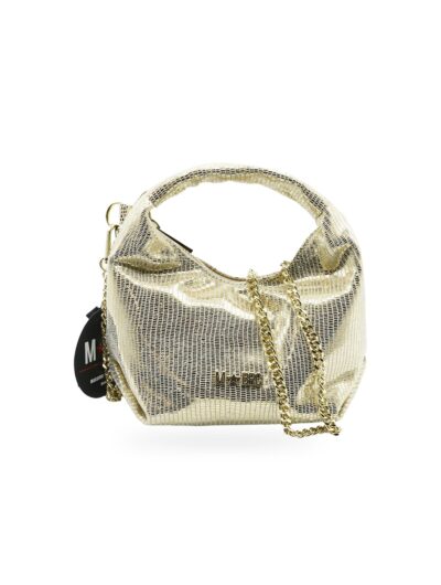 MBRC Borsa Mano Rettile Platino – Eleganza Metallica Donna