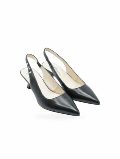 Nero Giardini Pandora Nero – Slingback Eleganti Pelle Nera