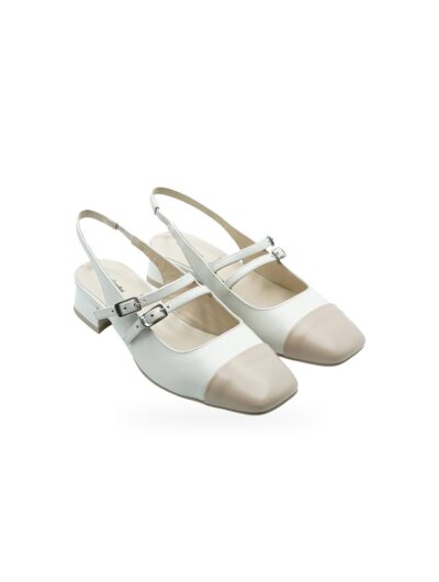 Nero Giardini Armenia E61552D Décolleté Slingback Cipria Pelle