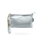 MBRC Borsa Tracolla Bianca Pelle con Dettagli Oro - H153BIANCO