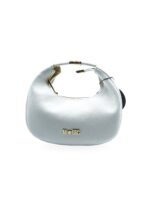 MBRC Borsa Ovale Piccola Tubolare Bianca Pelle Donna H232