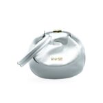 MBRC Borsa Postina Piccola Bianca Pelle - Eleganza Minimalista