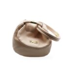 MBRC Borsa Postina Piccola Tubolare Cipria Pelle Donna