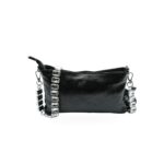 MBRC Borsa Tracolla Laminato Strass Nero - Eleganza Glamour