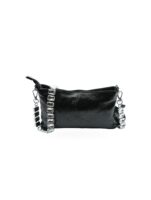MBRC Borsa Tracolla Laminato Strass Nero - Eleganza Glamour